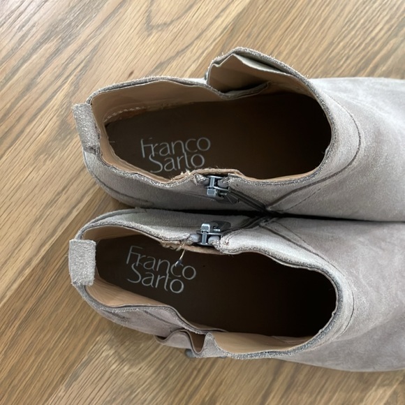 Franco Sarto Women's Gray Robin Graham Suede Leather Booties Boots - Picture 5 of 8